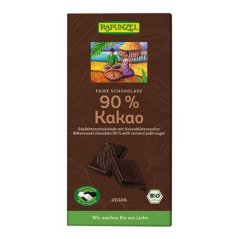 Rapunzel Horká čokoláda 90% BIO 80g