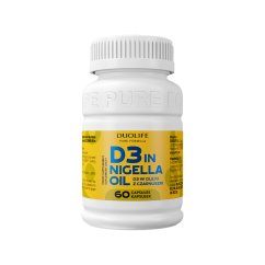 Duolife D3 in Nigella Oil 60 kapsúl
