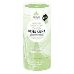 Ben & Anna Tuhý deodorant Sensitive - Citrón a limetka 40g