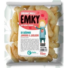 Ravita Kukurično-pšenové chrumky malej Emky s jahodou a jablkom 40g