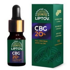 Konopná farma Liptov Konopný olej CBG 20% 10ml
