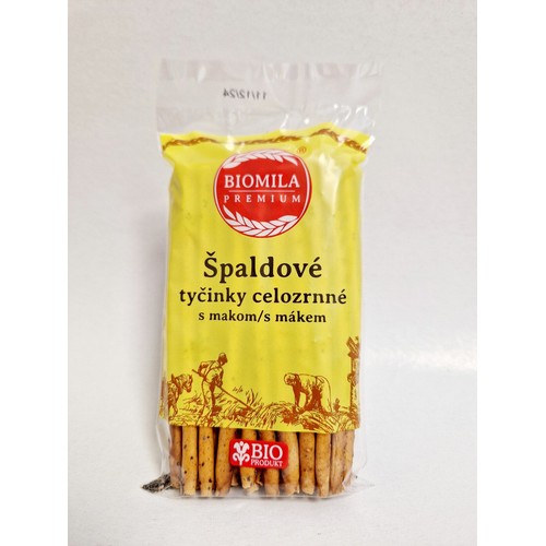Biomila Špaldové tyčinky celozrnné s makom BIO 70g