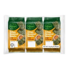 Bibigo Grilované morské riasy 3x5g vanička