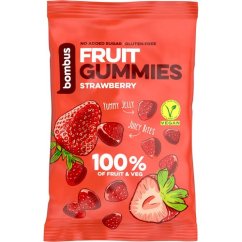 Bombus Fruit energy gummies jahodové kúsky 35g
