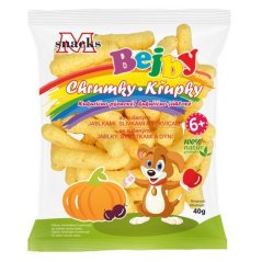Bejby Kukurično-pšenové chrumky so sušenými jablkami a slivkami 40g