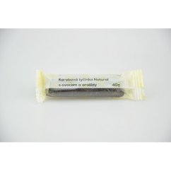 Natural Jihlava Karobová tyčinka s ovocím a arašidmi 40g