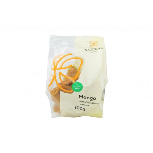 Natural Jihlava Mango sušené nesírené bez pridaného cukru 100g Natural Jihlava Mango sušené nesírené bez pridaného cukru 100g