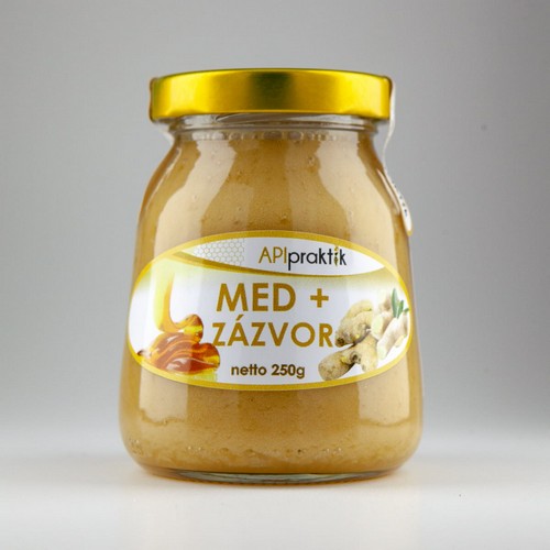 Apipraktik Med + Zázvor 250g Apipraktik Med + Zázvor 250g