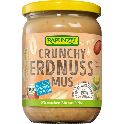 Arašidová chrumkavá pasta 500g BIO Rapunzel