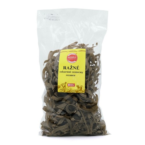 Biomila Ražné celozrnné cestoviny rezance BIO 250g