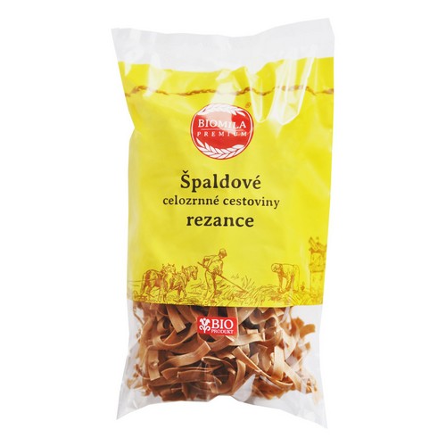 Biomila Špaldové celozrnné cestoviny rezance BIO 250g Biomila Špaldové celozrnné cestoviny rezance BIO 250g