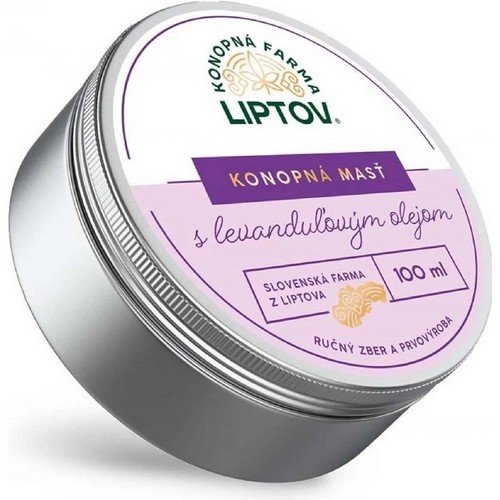Konopná farma Liptov Konopná masť premium s levanduľou 100ml Konopná farma Liptov Konopná masť premium s levanduľou 100ml