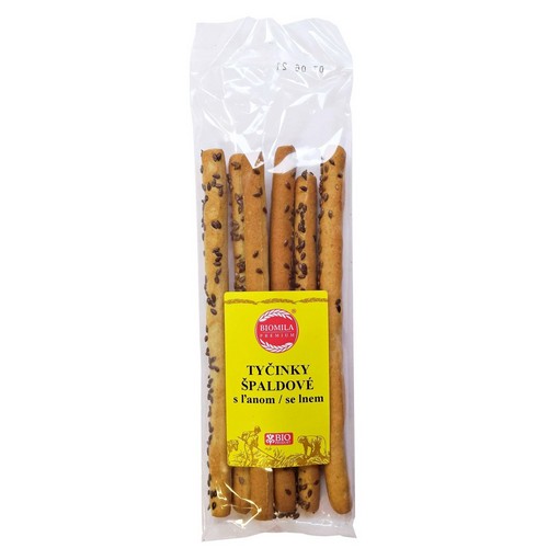 Biomila Špaldové tyčinky s ľanom BIO 60g