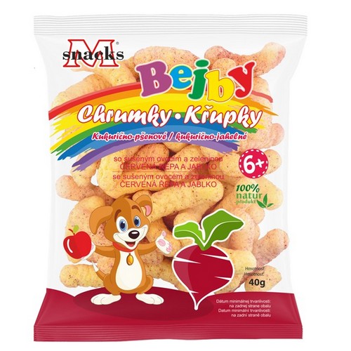 Bejby Kukurično-pšenové chrumky so sušenou repou a jablkom 40g
