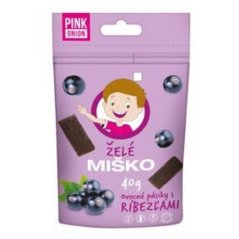 Pink Onion Ovocné plátky s čiernymi ríbezľami - Želé Miško 40g